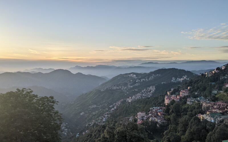 View from Lakkar Bazaar, Shimla