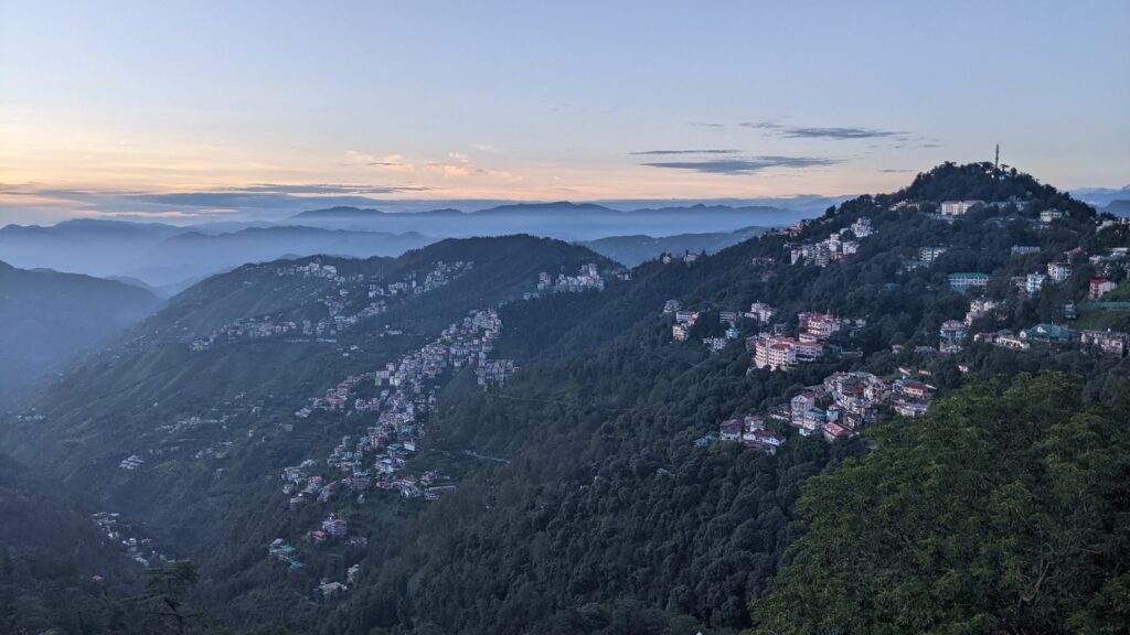 View from Lakkar Bazaar, Shimla